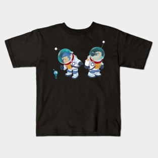 my little gang in space only Kids T-Shirt